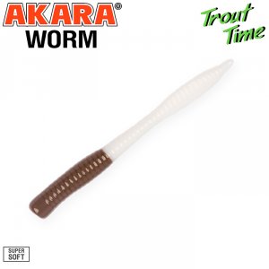 Силиконовая приманка Akara Trout Time WORM 3 Cheese (10 шт)