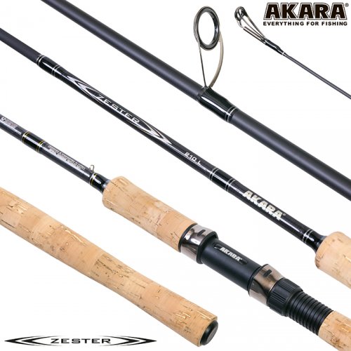 Спиннинг штекерный угольный 2 колена Akara Zester IM7