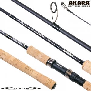 Спиннинг штекерный угольный 2 колена Akara Zester IM7